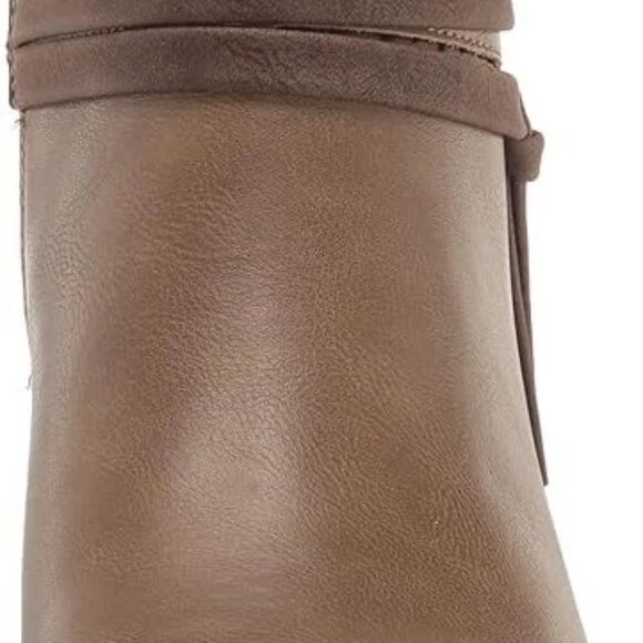 Easy Street Women's Fernanda Western Boot Taupe Size 6 Wide - Picture 5 of 7
